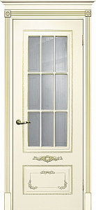 Товар Межкомнатная дверь Смальта 09 Слоновая кость ral 1013патина золото