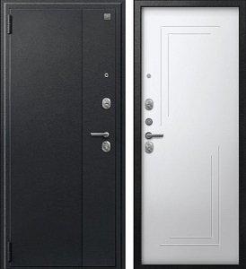 Товар Дверь A-06 черный сатин - кашемир белый DIS007336