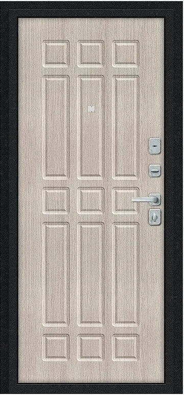 Товар Дверь Браво Мило МФ/BChrome Букле черное/Cappuccino Melinga DIS007415