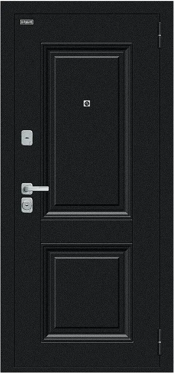 Товар Дверь Браво Некст МФ/BChrome Букле черное/Cappuccino Melinga DIS007426
