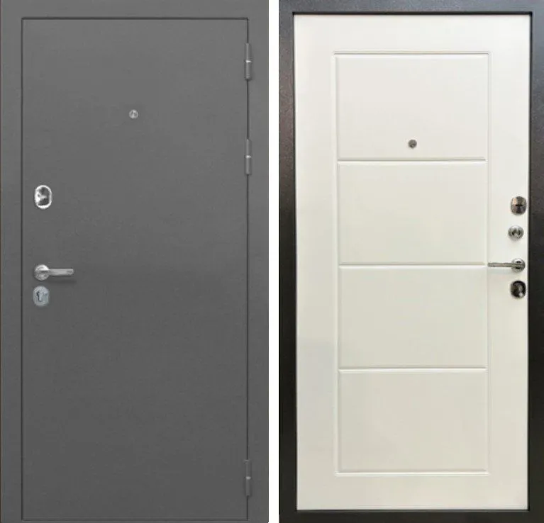 Фото Дверь MXD Союз 90мм Антик Серебро - панель Лиственница Бьянка DIS007236